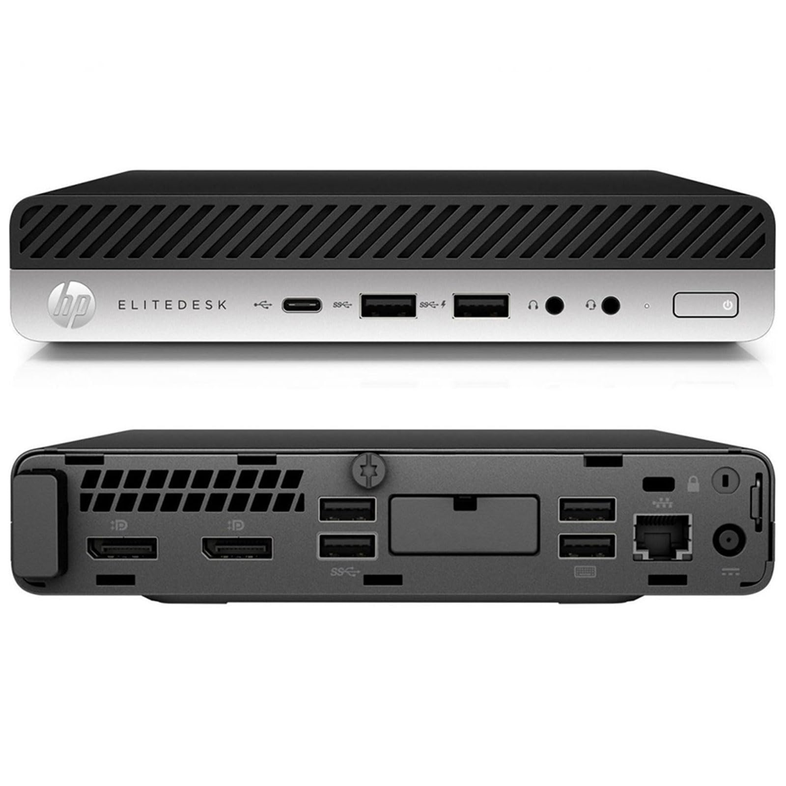 HP EliteDesk 800 G5 Mini / Intel Core i5-9500T / RAM 16Go DDR4 / SSD 256 Go NVMe / Windows 10 Pro COA / Sans Wi-Fi / Grade A - Garantie 1 An Fournisseur
