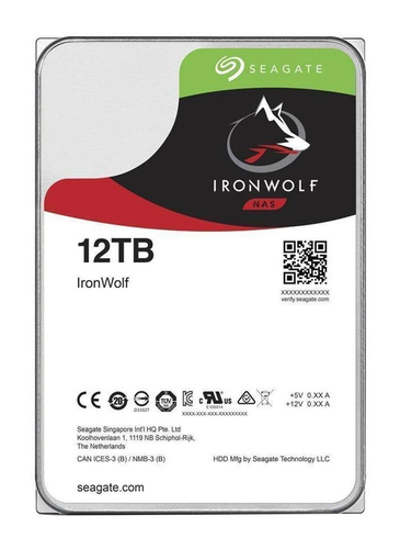 Disque dur interne 3.5" Seagate 12To SATA III 256Mo IronWolf ST12000VN0008